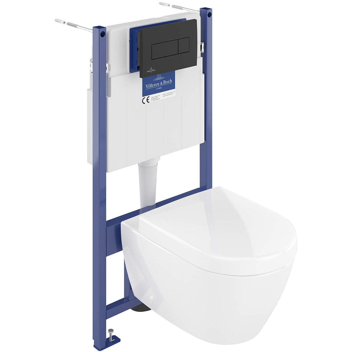 Villeroy And Boch 5057199982179 Subway 2.0 Wall Hung WC and ViConnect Pro S Toilet Frame Pack - 370mm x 365mm