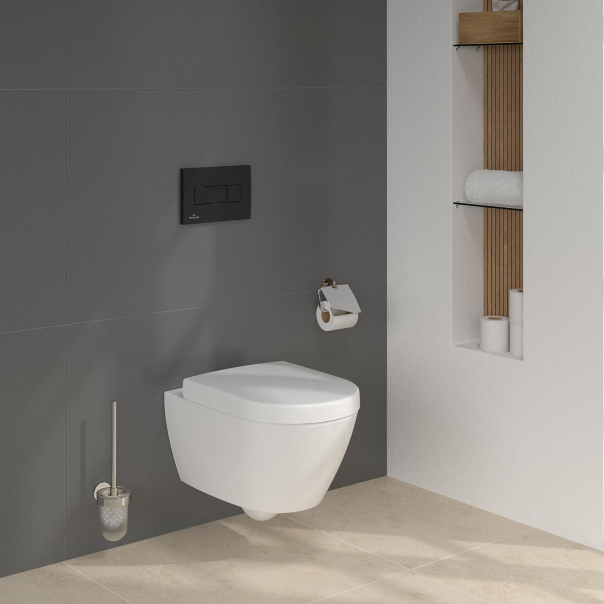 Villeroy And Boch 5057199982179 Subway 2.0 Wall Hung WC and ViConnect Pro S Toilet Frame Pack - 370mm x 365mm