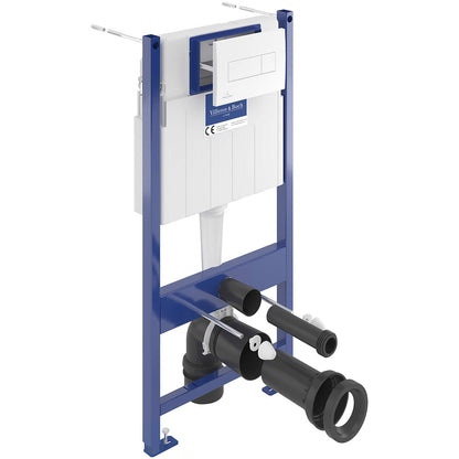 Villeroy And Boch 5057199982186 ViConnect Pro S Toilet Frame with Arto Wall Mounted Toilet Combi-Pack - 37cm x 40cm