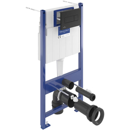 Villeroy And Boch 5057199982186 ViConnect Pro S Toilet Frame with Arto Wall Mounted Toilet Combi-Pack - 37cm x 40cm