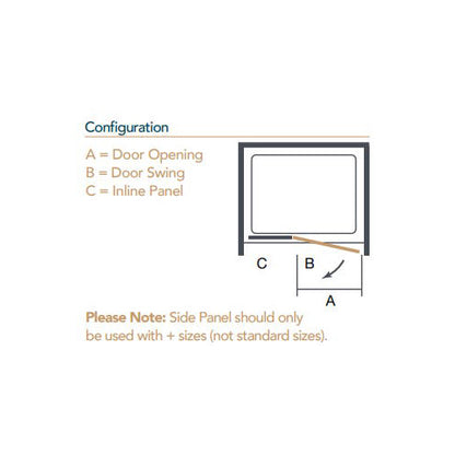 Merlyn Ionic Essence Frameless Hinge & Inline Door In Recess