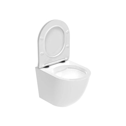 Saneux AIRWH01 Air Wall Hung WC Pan With Slim-Line Soft Close Seat
