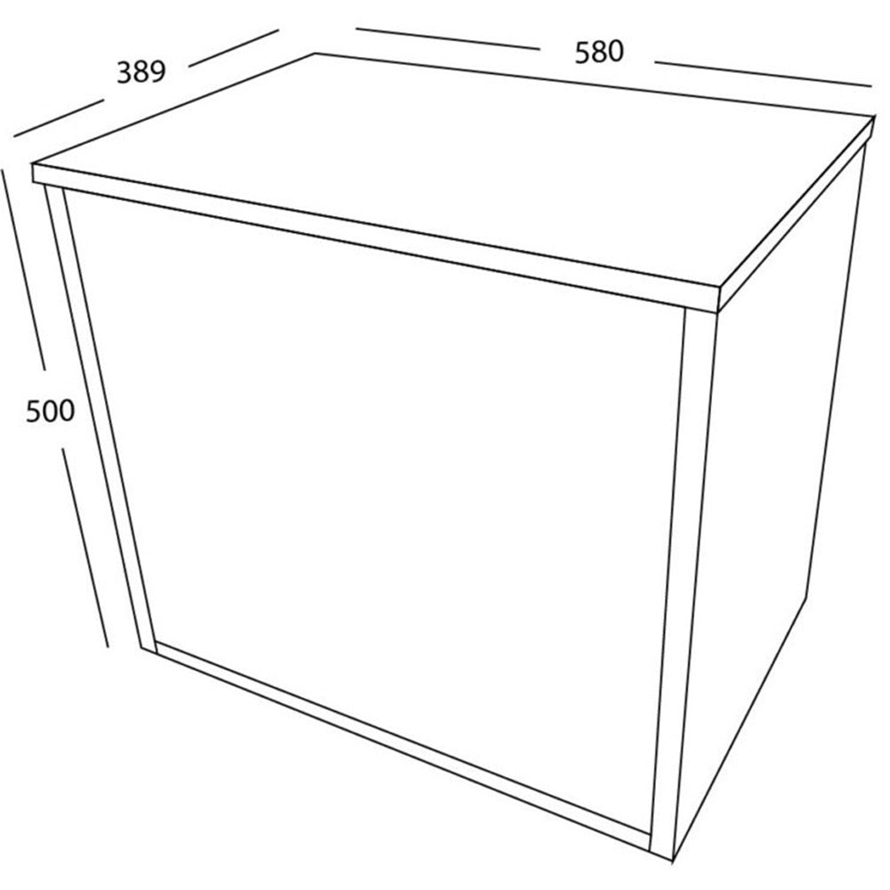 Luxe81 Alfie 600mm Wall Hung Vanity Unit with Countertop Basin