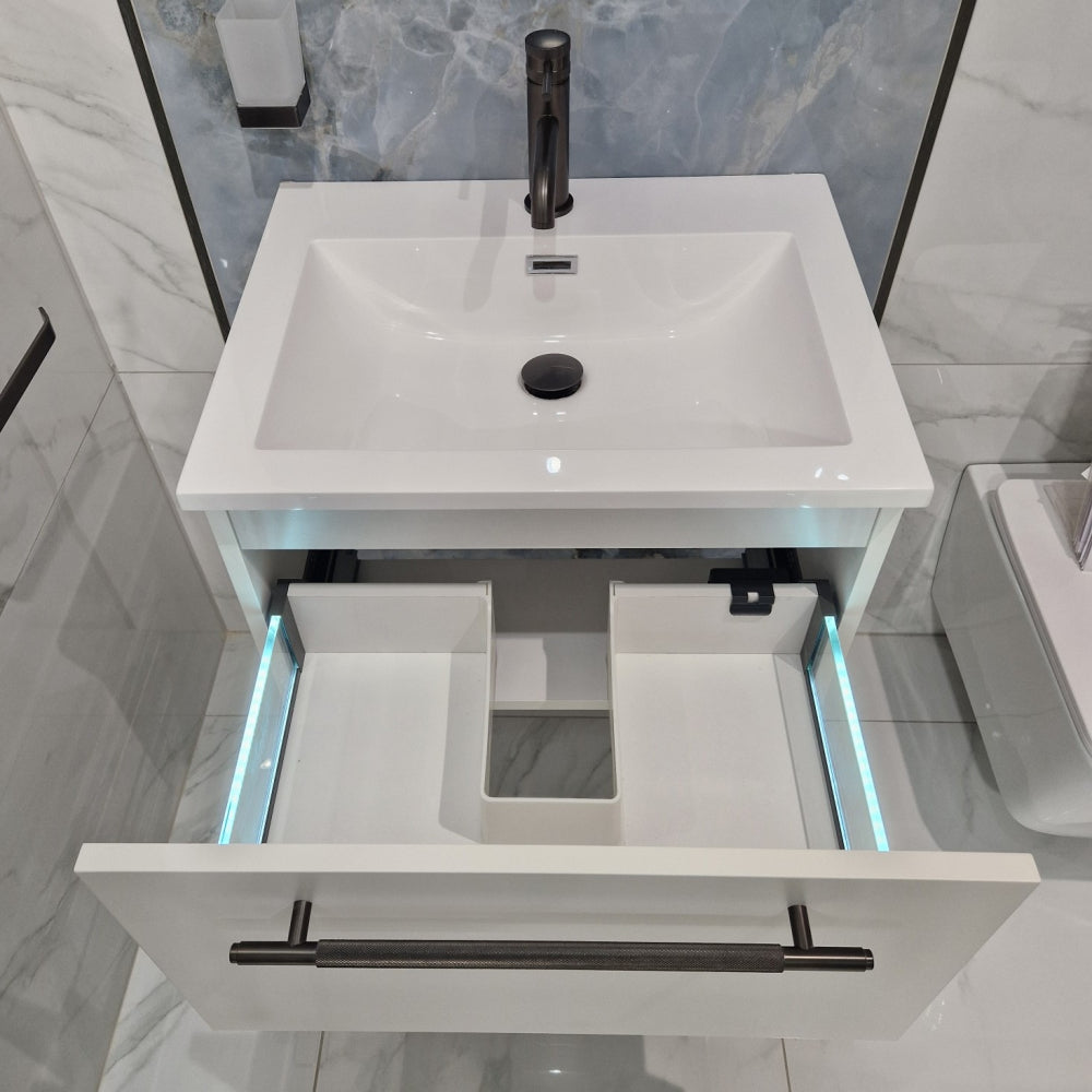 Luxe81 Ambience 600mm LED Wall Hung Vanity Unit