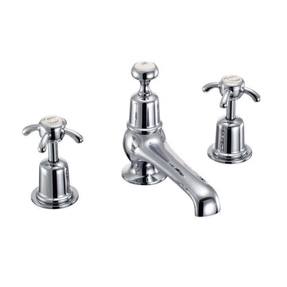 Burlington Anglesey AN12 3 Tap Hole Mixer with Pop-up Waste