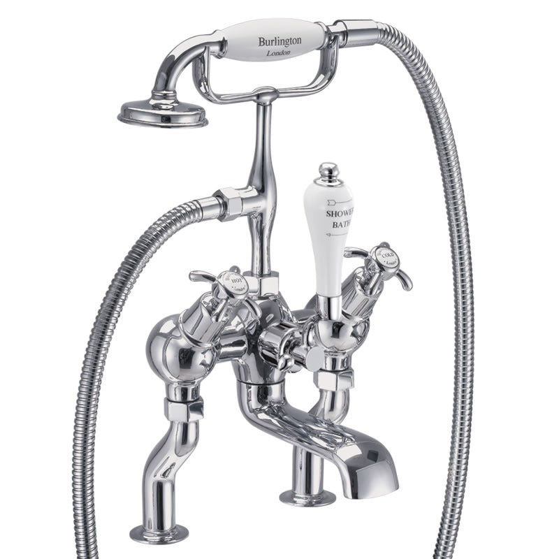 Burlington Anglesey AN19-QT Angled Bath Shower Mixer Deck Mounted