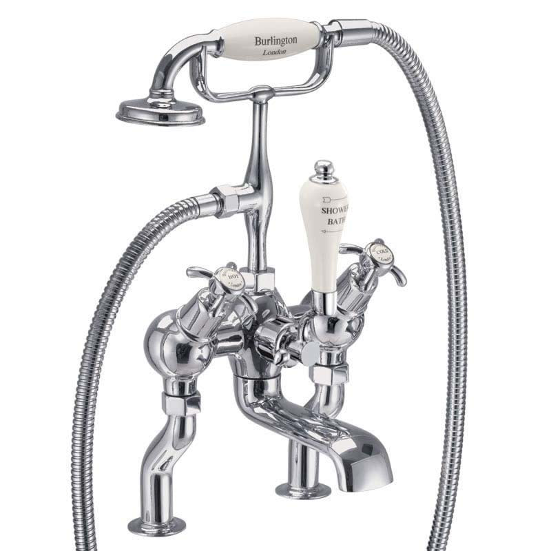 Burlington Anglesey AN19-QT Angled Bath Shower Mixer Deck Mounted