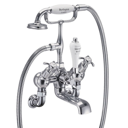 Burlington Anglesey AN21-QT Angled Bath Shower Mixer Wall Mounted