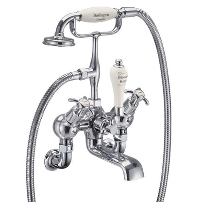 Burlington Anglesey AN21-QT Angled Bath Shower Mixer Wall Mounted