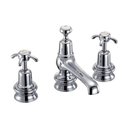 Burlington Anglesey ANR12-QT Regent 3 Tap Hole Mixer with Pop-up Waste
