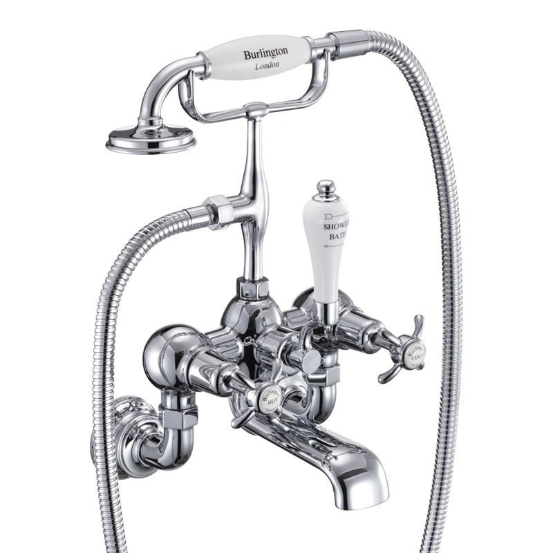 Burlington Anglesey Regent Bath Shower Mixer Wall-Mounted