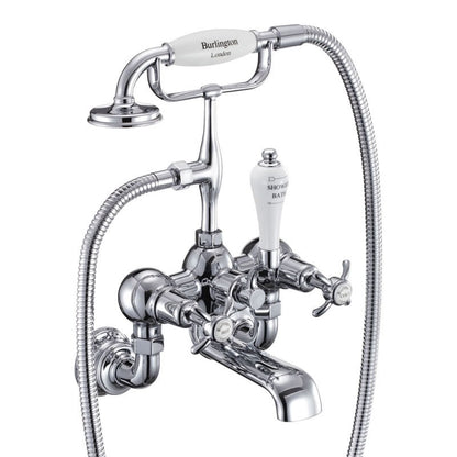 Burlington Anglesey Regent Bath Shower Mixer Wall-Mounted