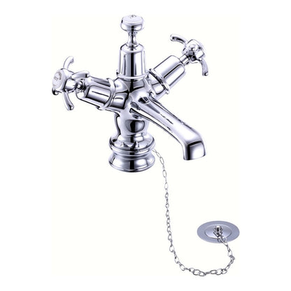 Burlington Anglesey CLR5_QT Regent Basin Mixer with Plug & Chain Waste