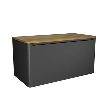 Crosswater Artist 1000 Single Drawer Unit & Solid Oak Worktop