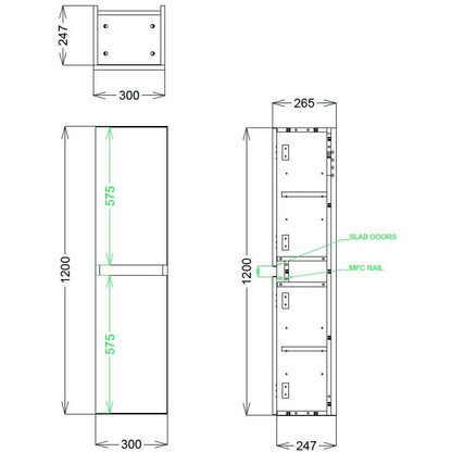 Luxe81 Muro Tall Unit