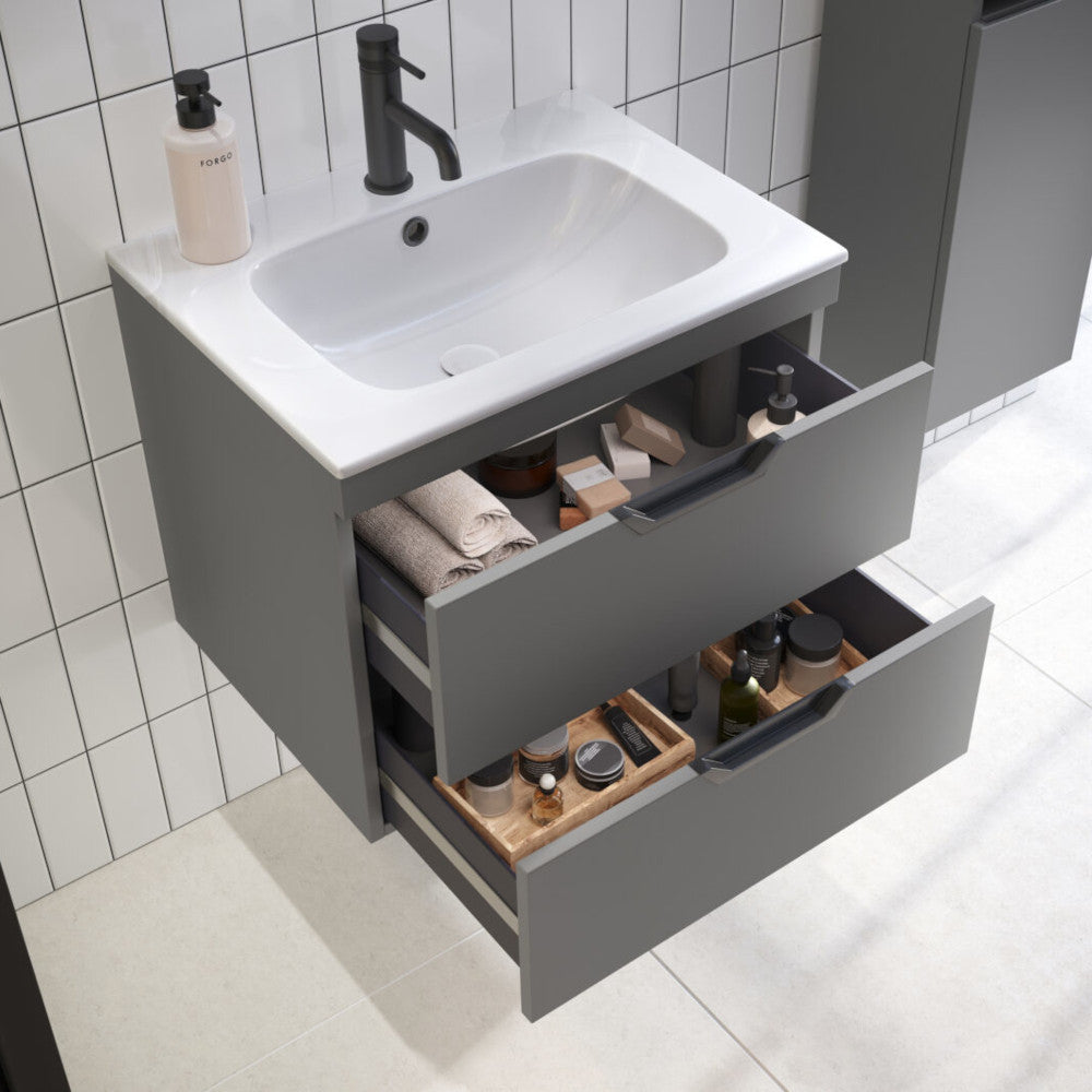 Luxe81 Aubrey 600mm Wall Hung Vanity Unit