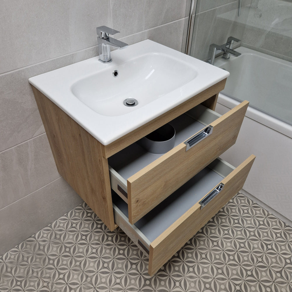 Luxe81 Aubrey 600mm Wall Hung Vanity Unit