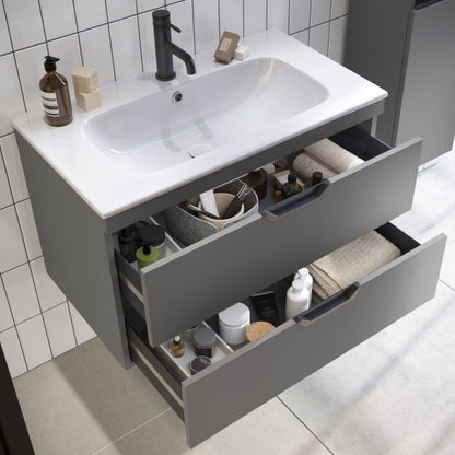 Luxe81 Aubrey 800mm Wall Hung Vanity Unit