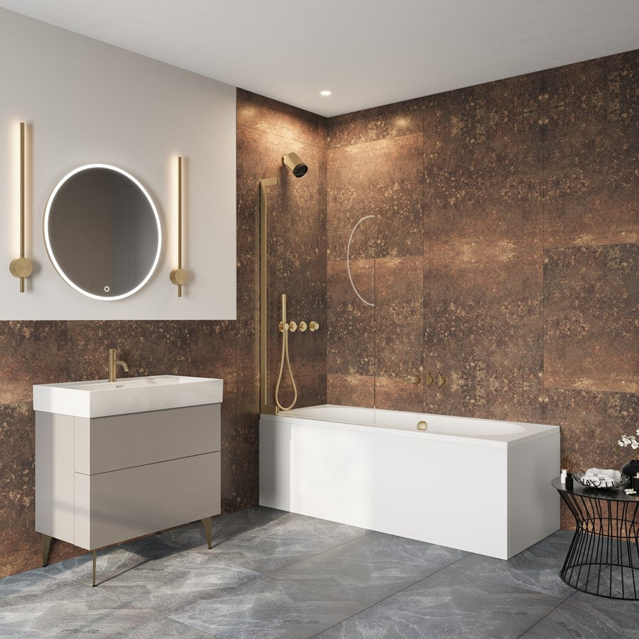 Crosswater Asura 8mm Hinged Bath Screen