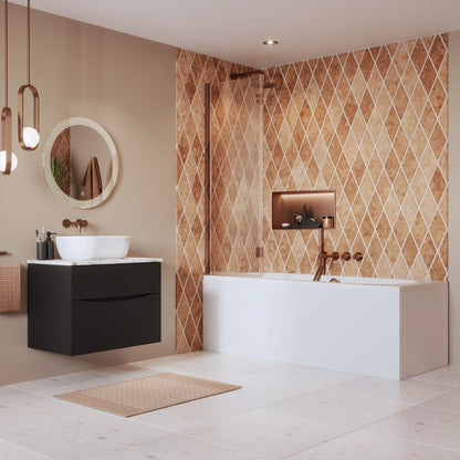 Crosswater Asura Fully Folding Bath Screen