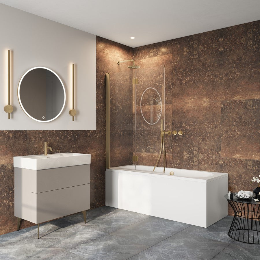 Crosswater Asura Fully Folding Bath Screen