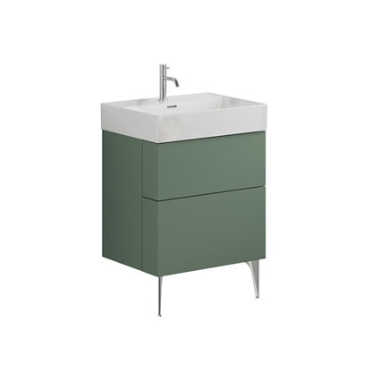 Crosswater Avenue 600mm Two Drawer Vanity with Ceramic Basin