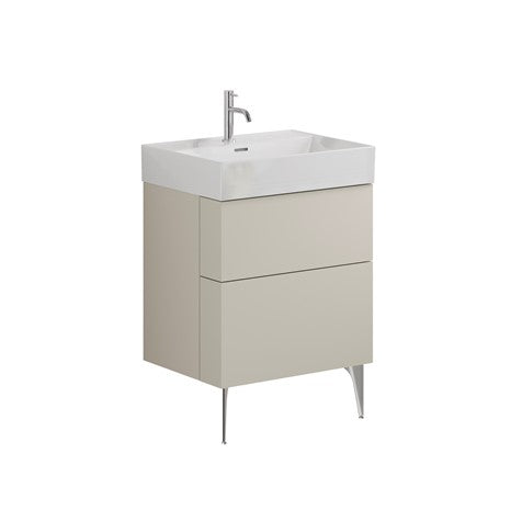 Crosswater Avenue 600mm Two Drawer Vanity with Ceramic Basin