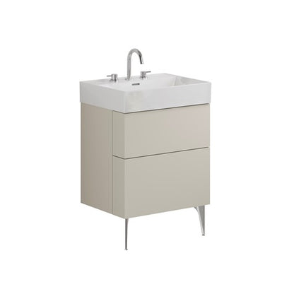 Crosswater Avenue 600mm Two Drawer Vanity with Ceramic Basin
