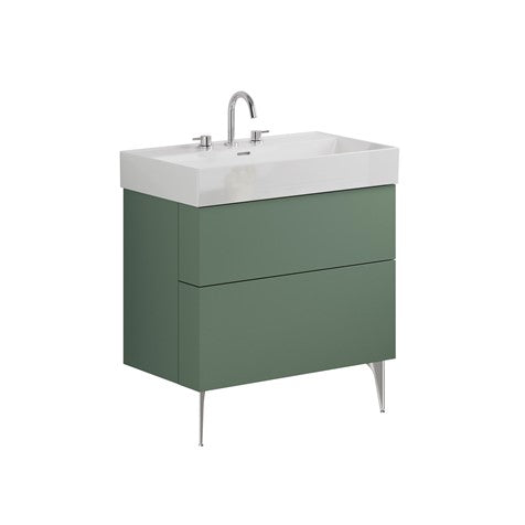 Crosswater Avenue 800mm Two Drawer Vanity with Ceramic Basin