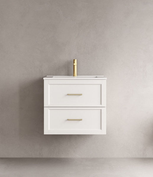 LUXE81 Angel 600 Matte Cabinet and Ceramic Basin 600 x 460 x 540mm