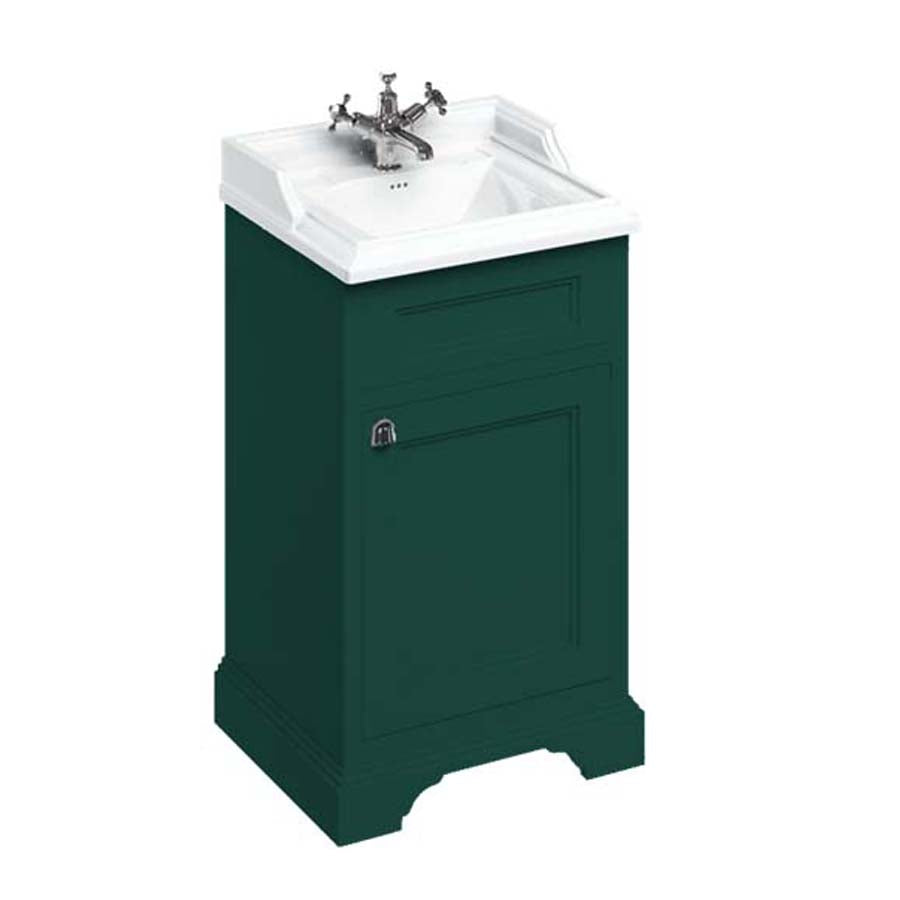 Burlington Bathrooms Freestanding 50cm Basin Unit with Door