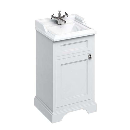 Burlington Bathrooms Freestanding 50cm Basin Unit with Door