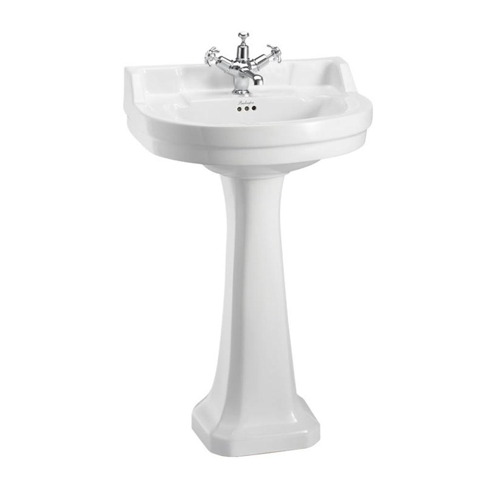 Burlington B6 1TH 560 x 470 Edwardian Round Front Basin