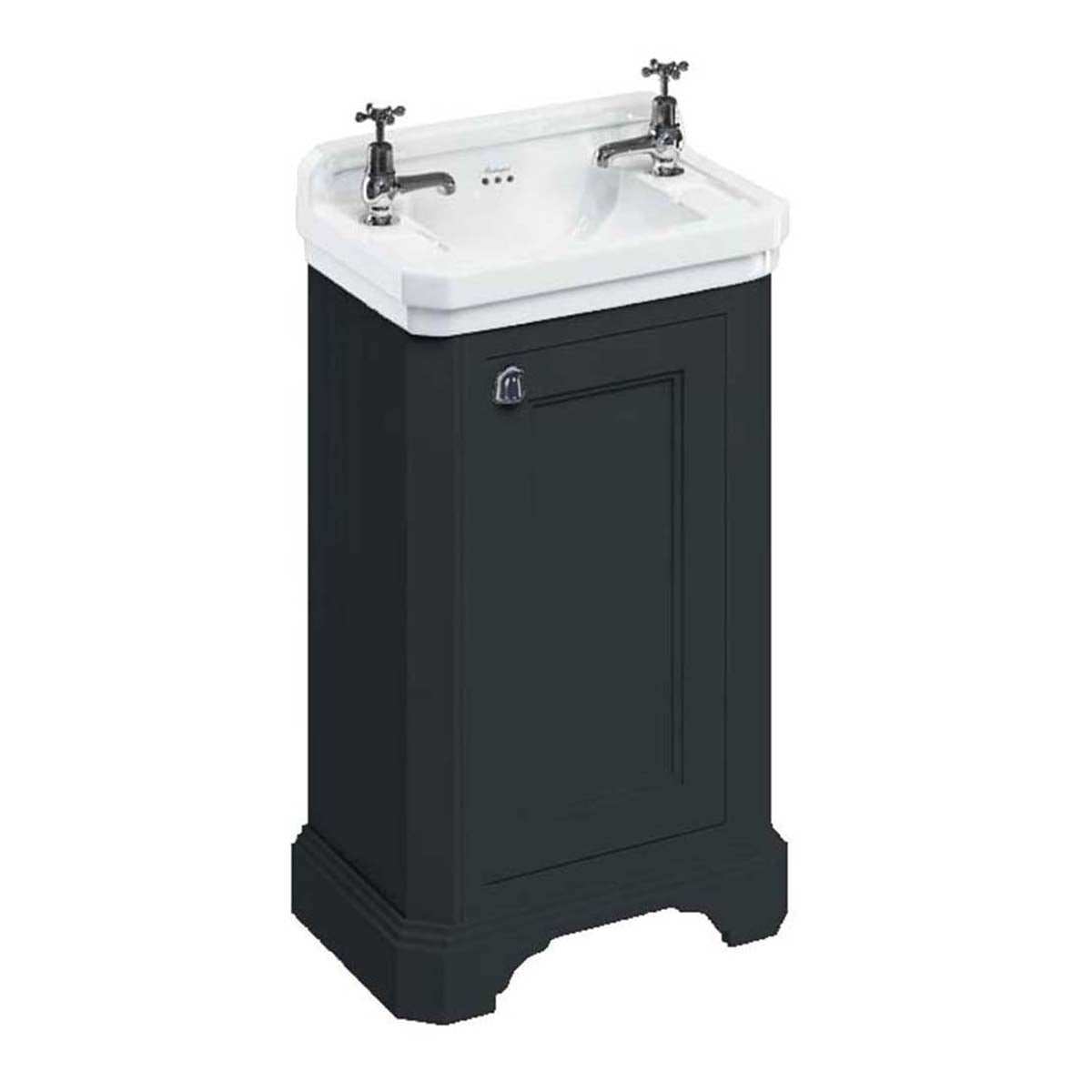 Burlington Bathrooms Cloakroom Basin Unit with Door