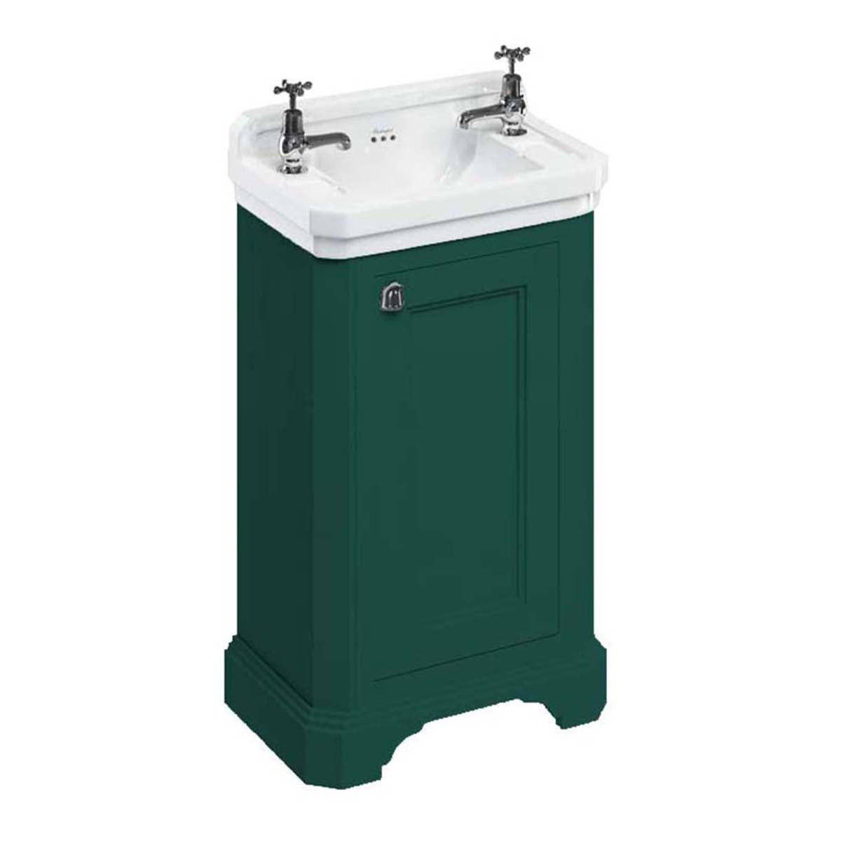 Burlington Bathrooms Cloakroom Basin Unit with Door