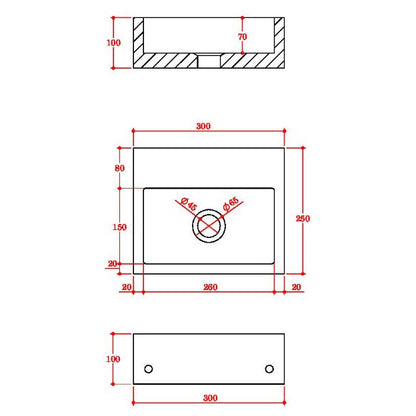 Luxe81 Sanctuary Arabescato White Marble Cloakroom Basin