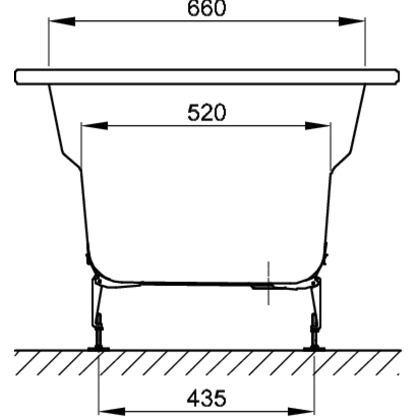 Bette Duo Bath Drawing Image