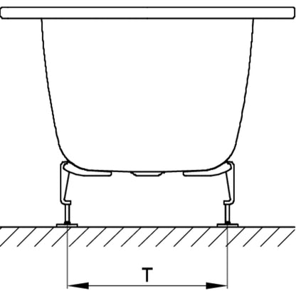 Bette Starlet V Steel Bath Drawing Image