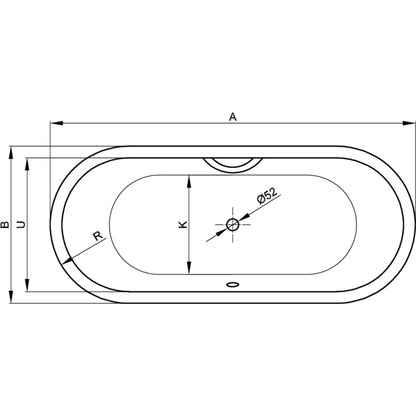 Bette Starlet Flair Oval Bath Drawing Image