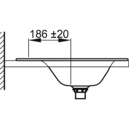 Bette Lux Basin Built-in Drawing Image