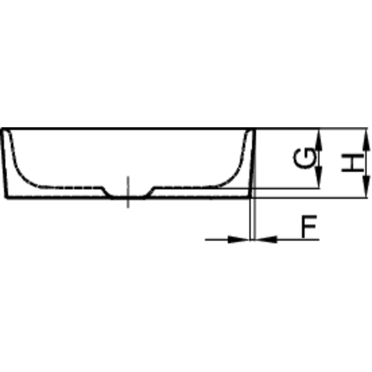 Bette Art Counter Top Basin Drawing Image