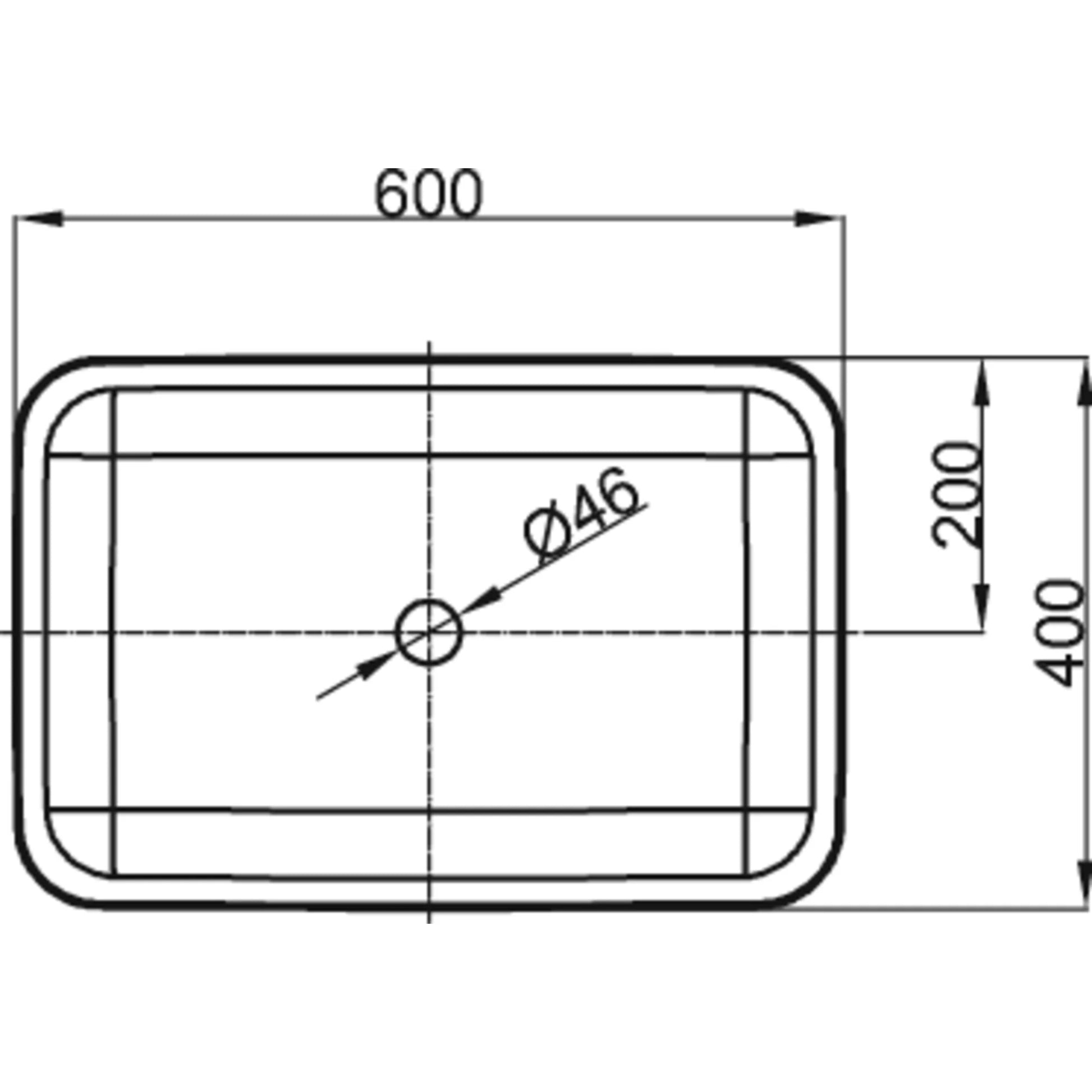 Bette Art Freestanding Basin Drawing Image