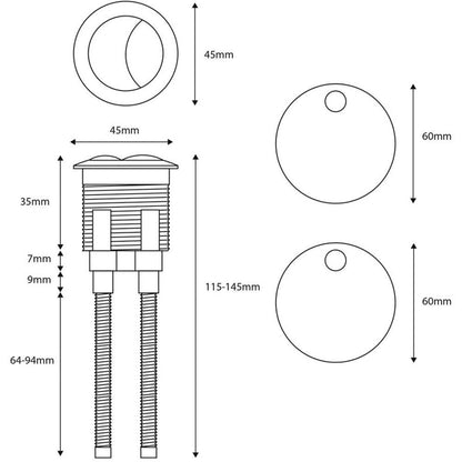 Luxe81 Belini Open Back Rimless Close Coupled Toilet