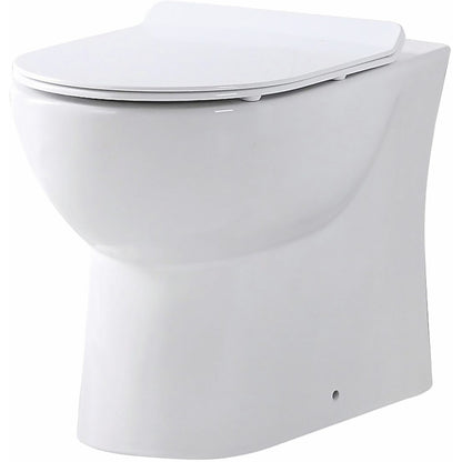 Luxe81 Belini Rimless Back To Wall Short Projection Toilet Inc Soft Close Seat