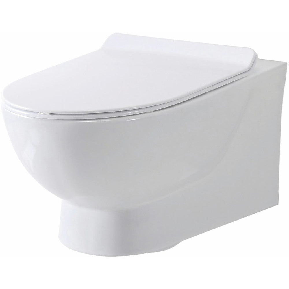 Luxe81 Belini Rimless Wall Hung Toilet and Soft Close Seat