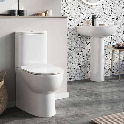 Luxe81 Belini Closed Coupled Rimless Close Coupled Toilet