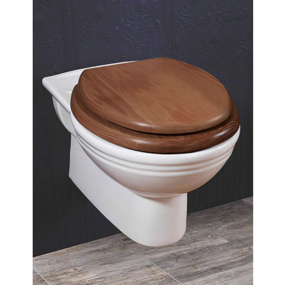 Silverdale BEPANWM6WHI Victorian White Wall Mounted WC Pan