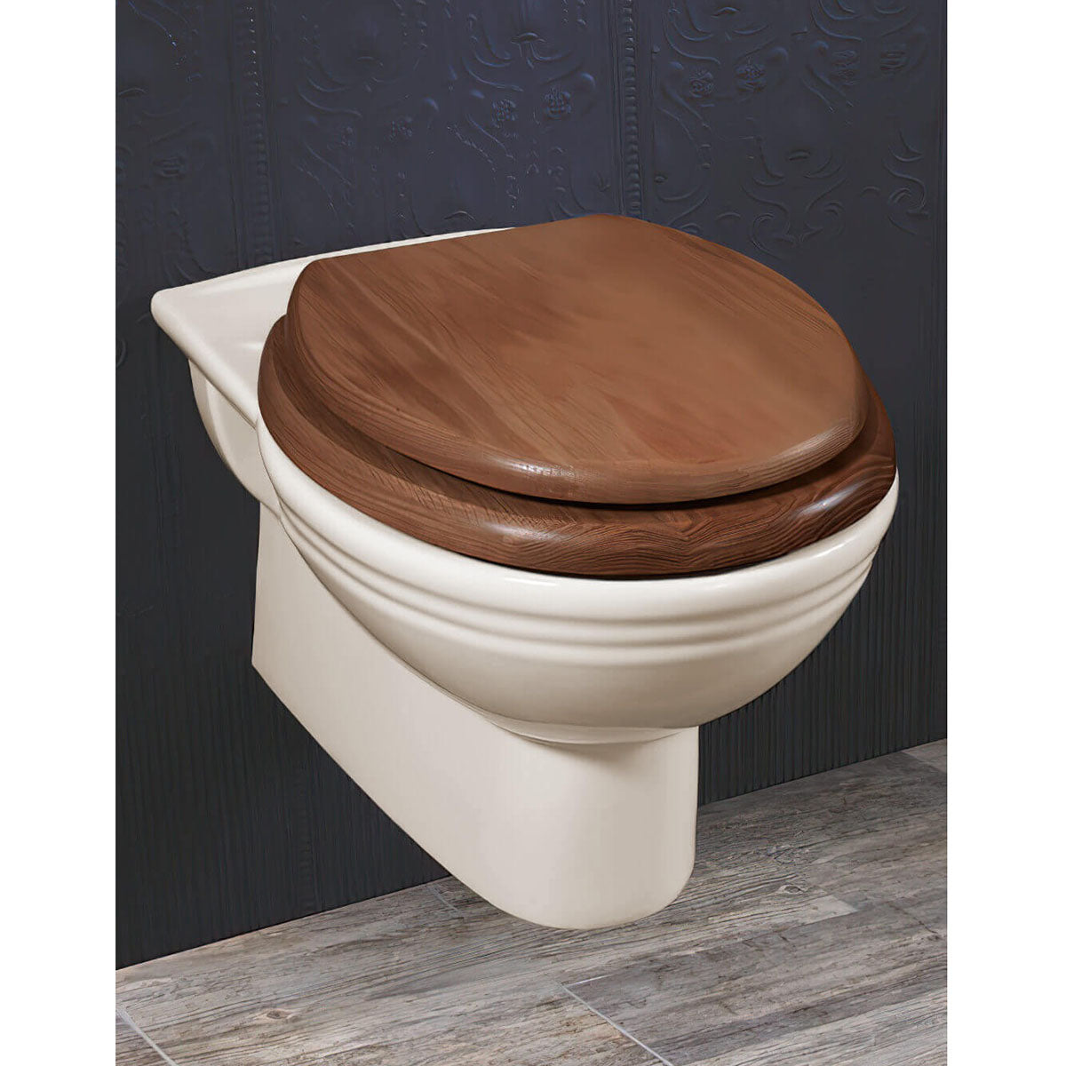 Silverdale BEPANWM6WHI Victorian White Wall Mounted WC Pan