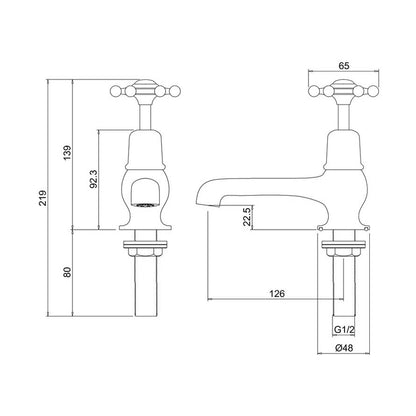 Burlington Birkenhead BI2 Basin Tap 5"