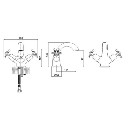 Burlington Birkenhead BI45 Mono Basin Mixer